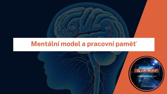 Silueta hlavy, kde je zobrazen mozek a jeho funkce