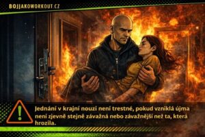 Záchrana osoby z&nbsp;hořícího bytu jako příklad krajní nouze podle trestního zákoníku
