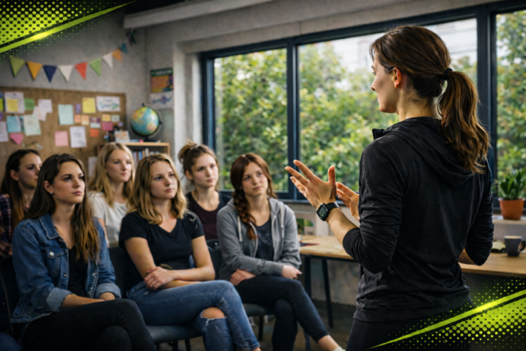 Tematický workshop osobní bezpečnosti pro&nbsp;studentky – práce s&nbsp;pozorností a&nbsp;pohybem