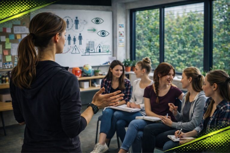 Tematický workshop osobní bezpečnosti pro studentky – práce s pozorností a pohybem